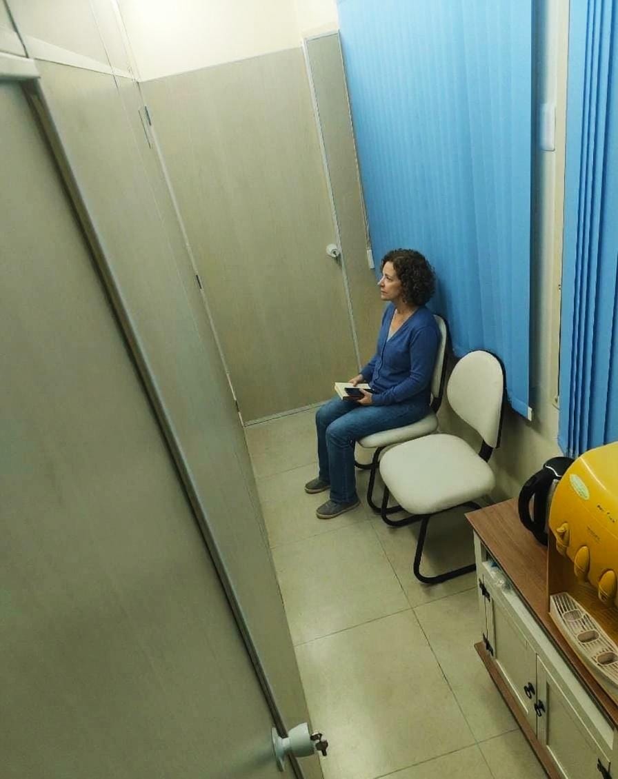 Sala de espera da clínica